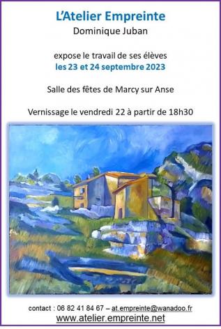 Affiche exposition élèves Atelier Empreinte