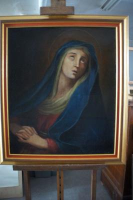 Vierge de douleur après restauration